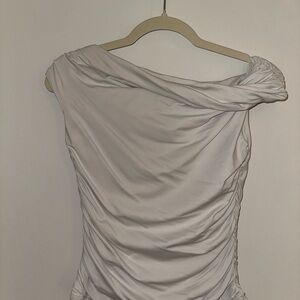 Meshki Chic White Off-Shoulder Top